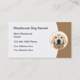 Cartes de visite modernes de Dog Kennel