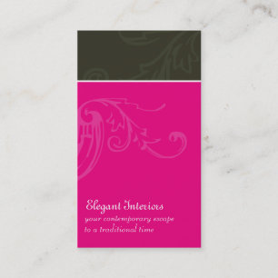 Cartes de visite modernes de Flourish