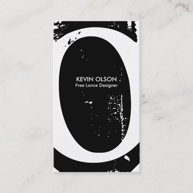 Cartes de visite modernes de monogramme (Devant)