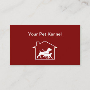 Cartes de visite modernes de Pet Kennel