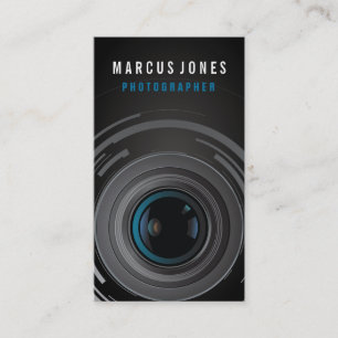Cartes de visite modernes de photographe