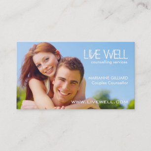 Cartes de visite modernes de thérapeute