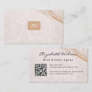 Cartes de visite modernes élégantes avec QR code e