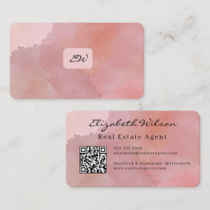 Cartes de visite modernes élégantes avec QR code p