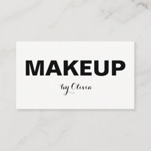Cartes de visite modernes élégants de maquilleur