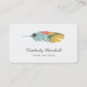 Cartes de visite modernes en plumes / Tableau noir