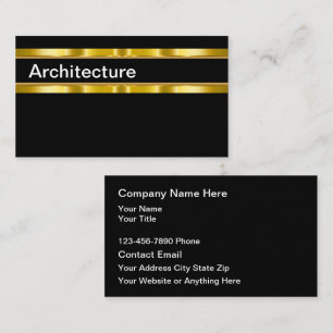 Cartes de visite modernes et élégantes pour archit