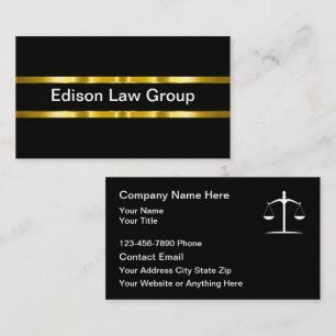 Cartes de visite modernes et élégantes pour Avocat