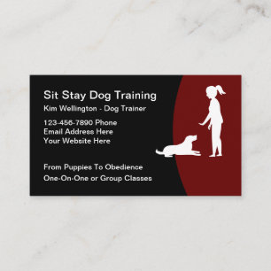 Cartes de visite modernes pour Cool Dog Training
