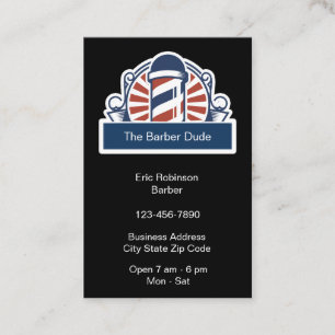 Cartes de visite modernes pour salon de coiffure s