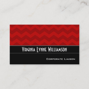 Cartes de visite modernes rouges simples de