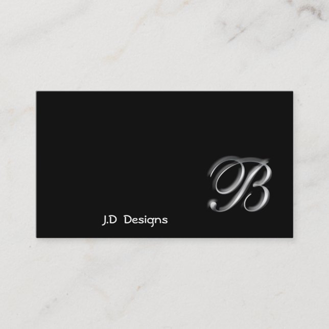Cartes de visite MonogrammeB (Devant)