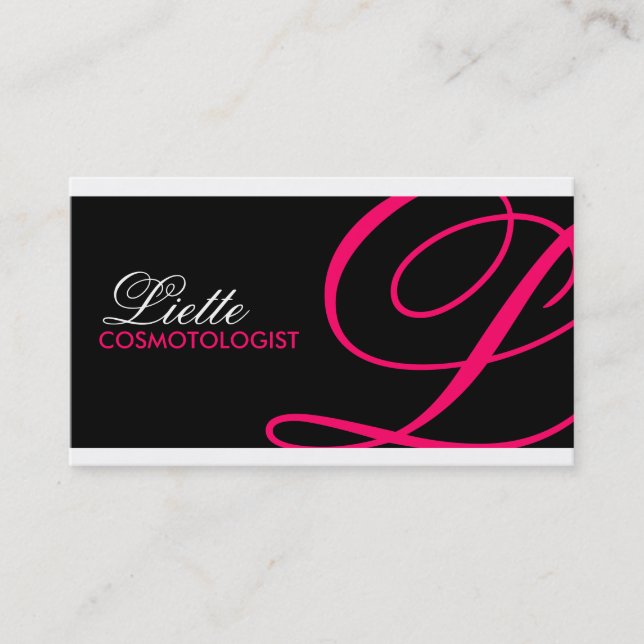 Cartes de visite monogrammes (Devant)