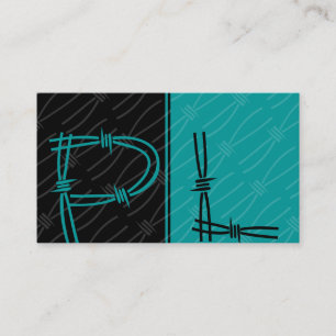 Cartes de visite Monogrammes contemporains