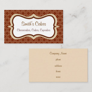Cartes de visite motif chocolat