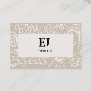 Cartes de visite motif simples
