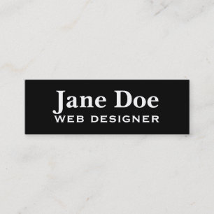 Cartes de visite noirs de base pour Customiser