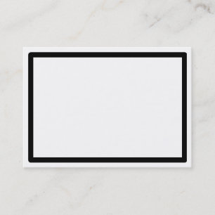 Cartes de visite noirs de corder de CFR-