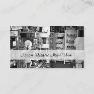 Cartes de visite noirs et blancs de brocanteur