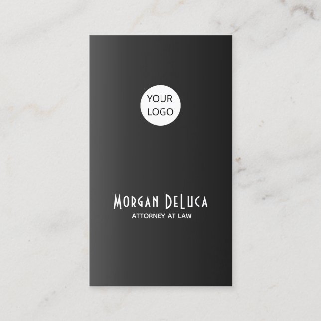 Cartes de visite noirs faits sur commande avec la (Devant)