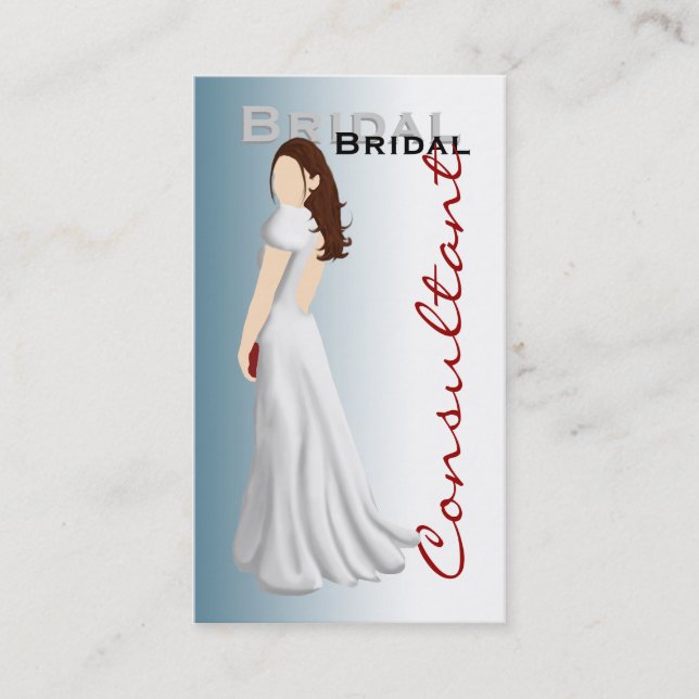 Cartes de visite nuptiales de consultant en (Devant)