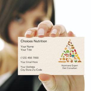 Cartes de visite nutritionnistes