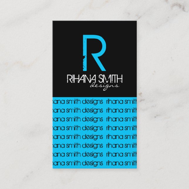 Cartes de visite originaux de monogramme (Devant)