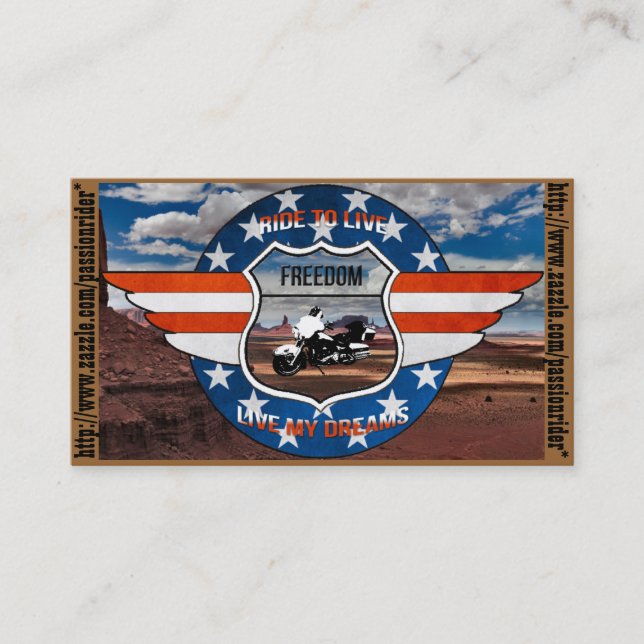 Cartes de visite PassionRider (Devant)