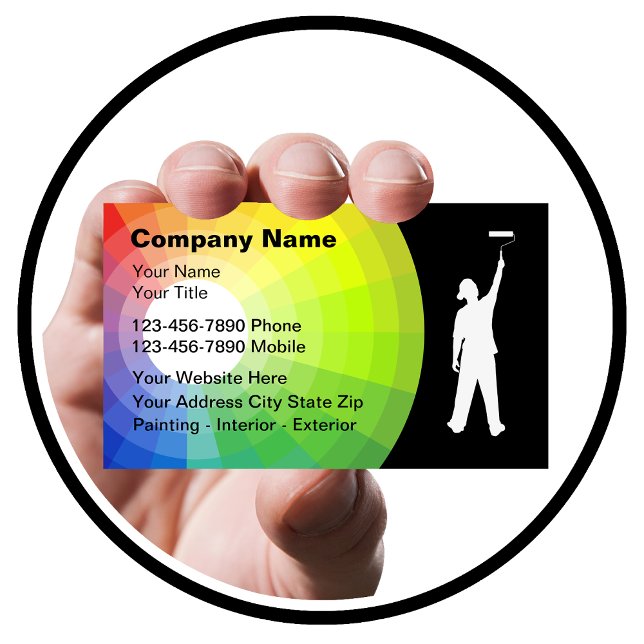 Cartes de visite peintres (Painter business cards by Custom Business Cards)