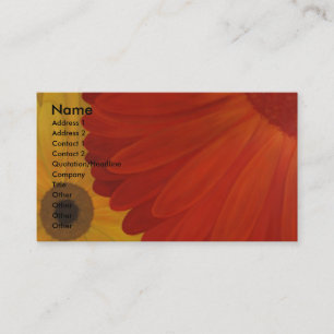 Cartes de visite peints de marguerites