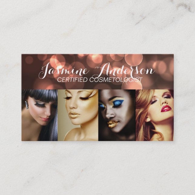 Cartes de visite personnalisables de Cosmetologist (Devant)