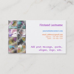 Cartes de visite personnalisables de mosaïque en