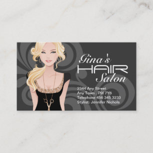 Cartes de visite personnalisables de salon de