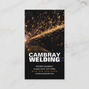 Cartes de visite personnalisables de soudure