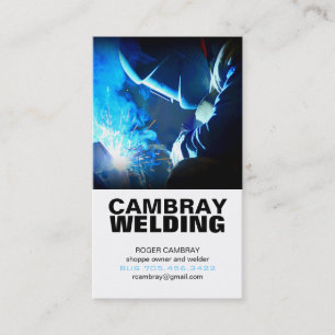 Cartes de visite personnalisables de soudure