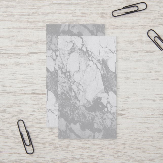 Cartes de visite personnalisables gris classique (Devant/Arrière en situation)