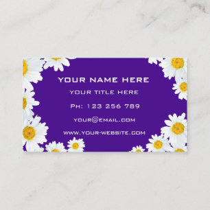 Cartes de visite personnalisées Daisy Vos couleurs