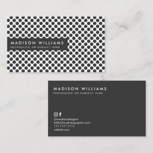 Cartes de visite personnalisées minimalistes éléga