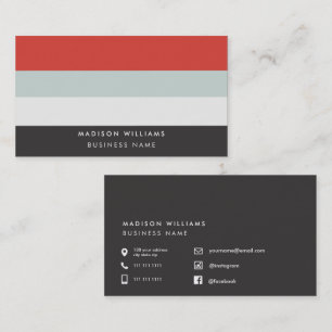 Cartes de visite personnalisées minimalistes éléga