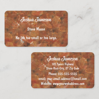 Cartes de visite personnalisées Stone Print