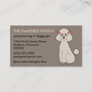 Cartes de visite personnalisés de chien ou