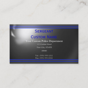 Cartes de visite personnalisés de la ligne bleue m