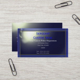 Cartes de visite personnalisés de la ligne bleue m