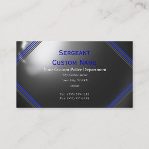 Cartes de visite personnalisés de la ligne bleue m