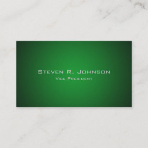 Cartes de visite personnalisés Deep Green Ombre