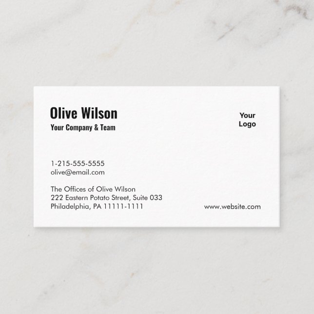 Cartes de visite personnalisés - Faites une impres (Devant)