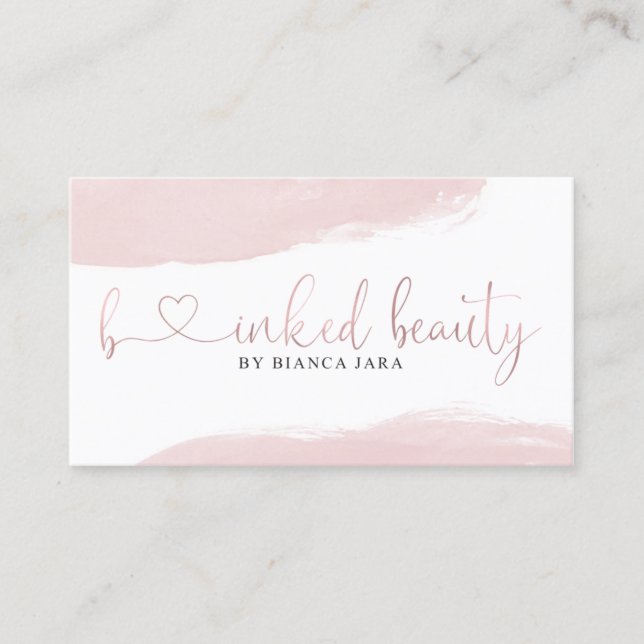 Cartes de visite personnalisés pour la beauté à en (Devant)