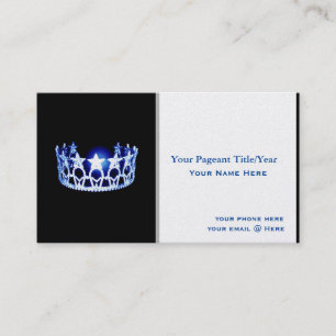 Cartes de visite personnalisés style Miss USA