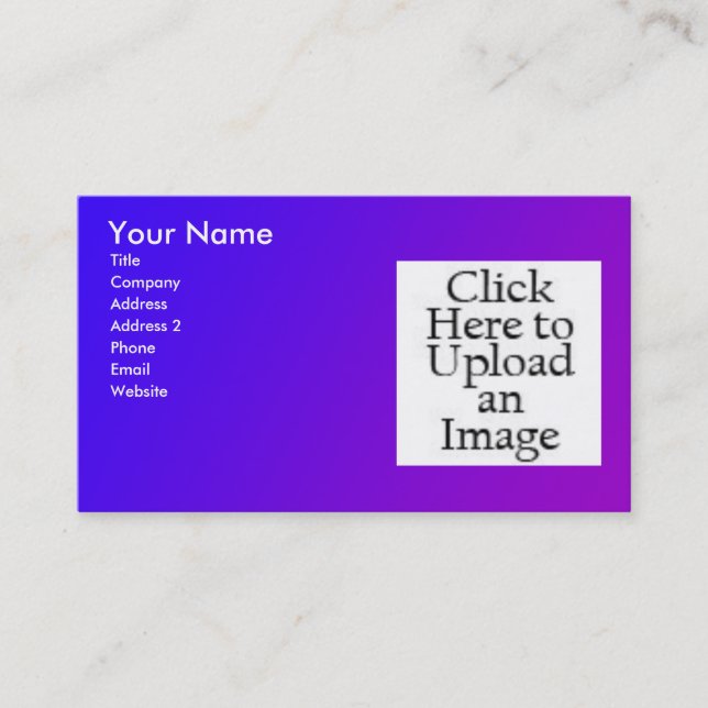 Cartes de visite personnels (Devant)