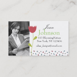 cartes de visite personnels de photo